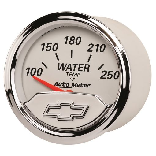 Picture of Autometer Chevy Vintage 2in 100 - 250 Deg F Short Sweep Electronic Water Temp Gauge
