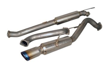 Picture of Injen 14 - 19 Ford Fiesta ST 1.6L Turbo 4Cyl 3in Cat - Back Stainless Steel Exhaust w Burnt SS Tip