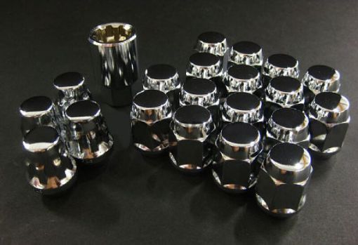 Picture of Project Kics 16 LUGS 4 LOCKS Chrome Bullock And Nut Set - 12X1.50