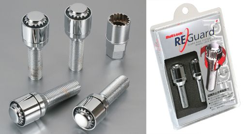 Picture of Project Kics 17HEX 60degrees 28MM Chrome Bull Lock Bolt - 14X1.50