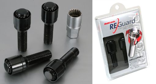 Picture of Project Kics 14R 28MM Black Bull Lock Reguard Bolt 14X1.50 - Set of 4