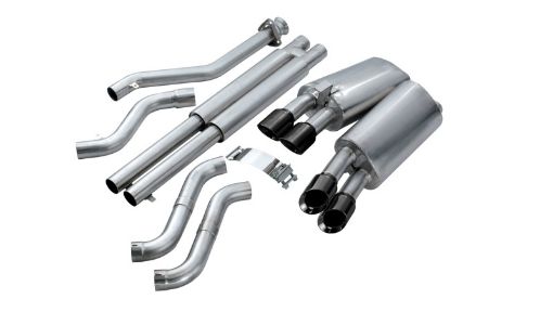 Picture of Corsa 1996 - 1996 Cat - Back Exhaust w Twin 3.5in Black Tips 96 - 96 Chevrolet Corvette C4 5.7L V8 LT4