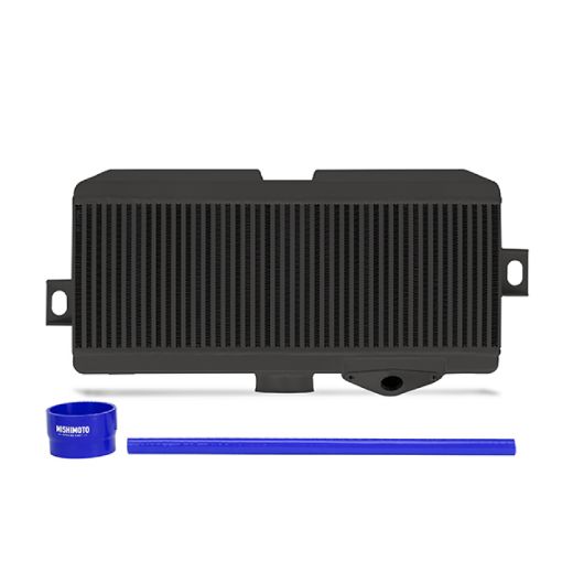 Picture of Mishimoto Subaru 08 - 15 WRX STi Top - Mount Intercooler Kit - Powder Coated Black Blue Hoses