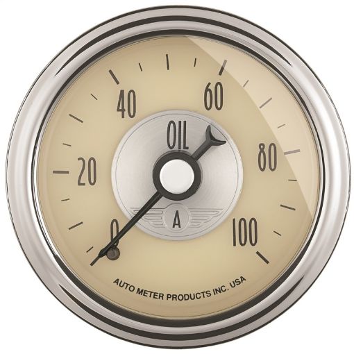 Picture of Autometer Prestige Series 52mm 0 - 100 PSI Mechnical Oil Pressure Gauge