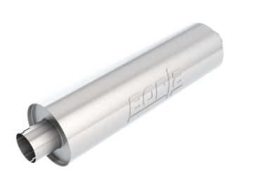 Picture of Borla Heavy Duty (Truck) Muffler - 3in Center - Center 24in x 6.75in Round (Notched)