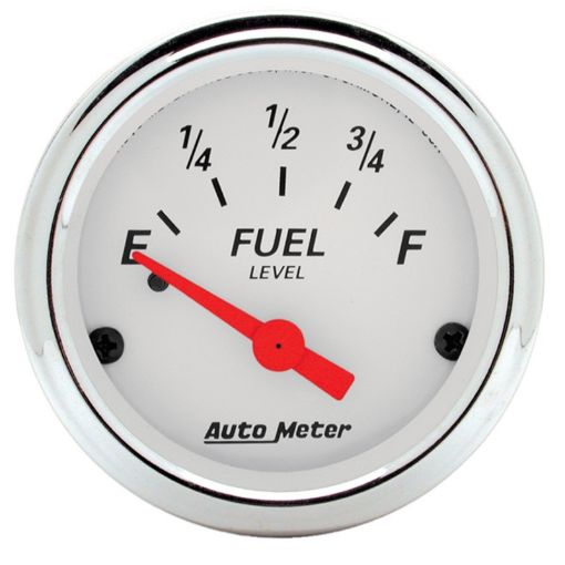 Picture of Autometer Arctic White 52mm 0E - 90F Short Sweep Electronic Fuel Level Gauge