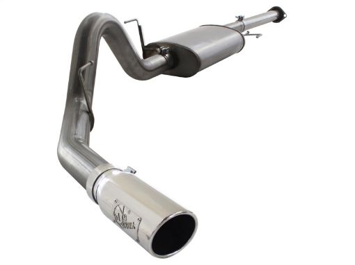 Picture of aFe MACHForce XP SS Exhaust 3in Cat - Back w4.5in Polished Tip 11 - 14 Ford F150 Ecoboost V6 3.5Ltt