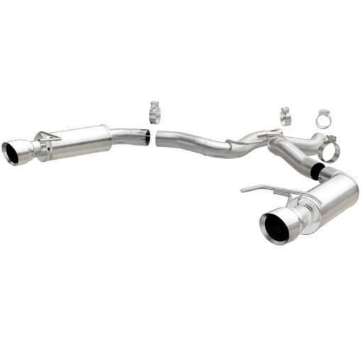 Picture of MagnaFlow Axle Back, SS, 3in, Competition, Dual Split Polished 4.5in Tip 2015 Ford Mustang GT V8 5.0