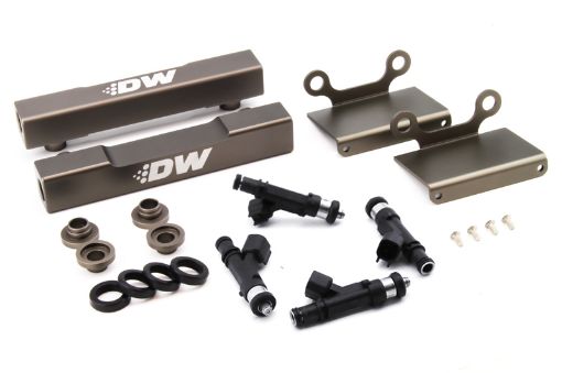 Picture of DeatschWerks 04 - 06 Subaru STILGT Side Feed to Top Feed Fuel Rail Conv Kit w 1000cc Injectors