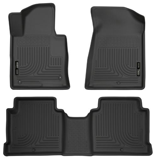 Picture of Husky Liners 2015 Hyundai Sonata Weatherbeater Black Front 2nd Seat Floor Liners