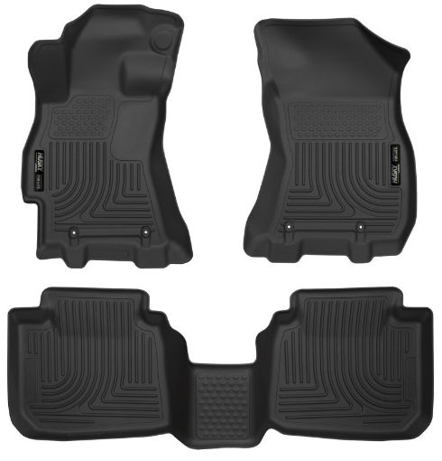 Picture of Husky Liners 2015 Subaru LegacyOutback Weatherbeater Black Front 2nd Seat Floor Liners