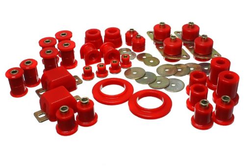 Picture of Energy Suspension 05 - 13 Toyota Tacoma 4WDPrerunner 2WD Red Hyper - Flex Master Bushing Set