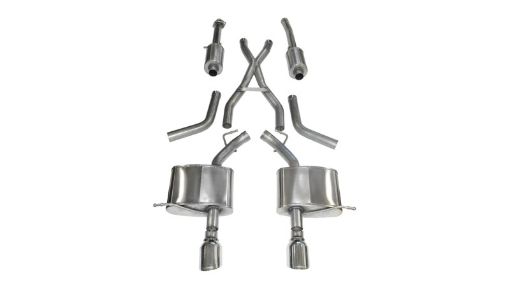 Picture of Corsa 2011 - 2024 Dodge Durango 5.7L V8 Polished Sport Dual Rear Cat - Back Exhaust