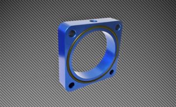 Picture of Torque Solution Throttle Body Spacer 2013 Subaru BRZScion FR - S - Blue