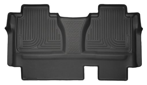 Picture of Husky Liners 14 - 15 Toyota Tundra Double Cab Pickup Weatherbeater Black 2nd Seat Floor Liners