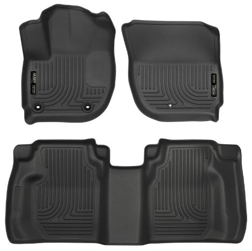 Picture of Husky Liners 15 Honda Fit Weatherbeater Black Front and Second Seat Floor Liners