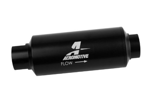 Picture of Aeromotive In - Line Marine Filter - AN - 12 - 40 Micron SS Element - Black Hardcoat Finish