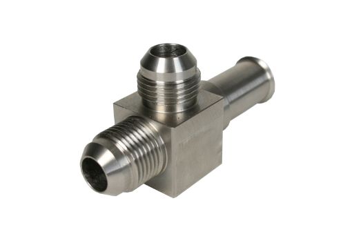 Picture of Aeromotive SS Coupler to Convert Ford OE Fuel line (86 - 06) to Dual - 8 AN Male Ports