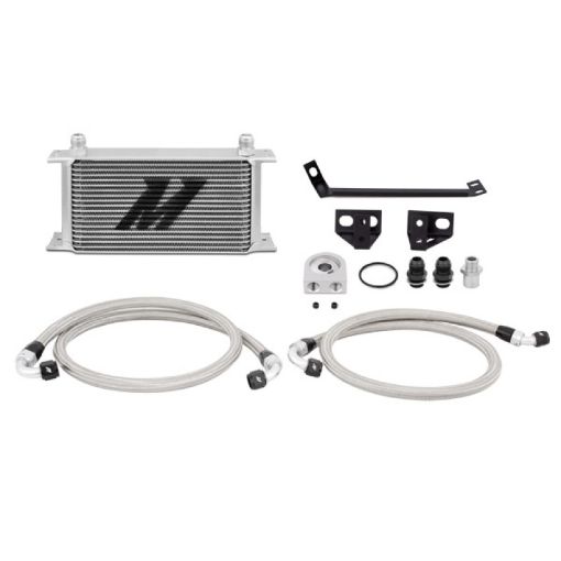 Picture of Mishimoto 15 Ford Mustang EcoBoost Non - Thermostatic Oil Cooler Kit - Silver