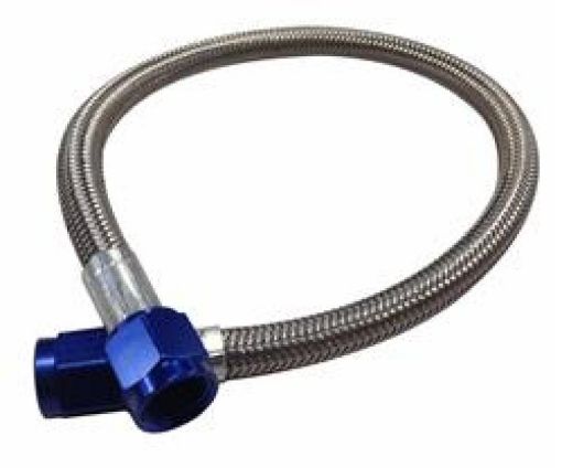 Picture of Fragola - 4AN Hose Assembly Straight x Straight 144in Blue Nuts Nitrous Supply Line (12 Feet)