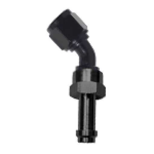 Picture of Fragola - 8AN 45 Degree EZ Street Hose End Black