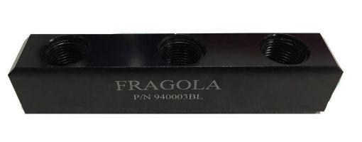 Picture of Fragola - 10AN Female Three Port Fuel Pressure Log
