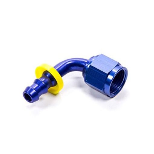 Picture of Fragola - 10AN Nut x - 8AN 90 Degree Push - Lite Hose End For Fuel Cell Conversion