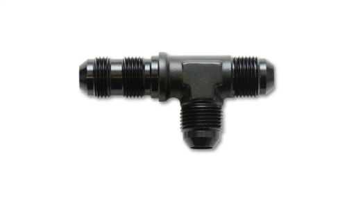 Picture of Vibrant - 6AN Bulkhead Adapter Tee on Run Fittings - Anodized Black Only