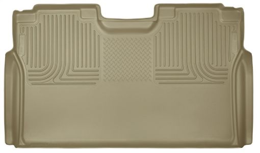 Picture of Husky Liners 15 Ford F - 150 SuperCrew Cab WeatherBeater Tan 2nd Seat Floor Liner