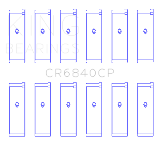 Picture of King 2005 - 2012 Nissan VQ40DE 6 Cyl (Size STD) Rod Bearing Set