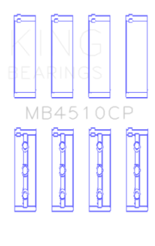 Picture of King 2005 - 2012 Nissan VQ40DE 6 Cyl (Size STD) Performance Main Bearing Set