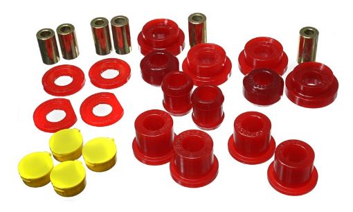 Picture of Energy Suspension 06 - 11 Honda Civic Red Rear Lower Trailing Arm and Lower Knuckle Bushing Set