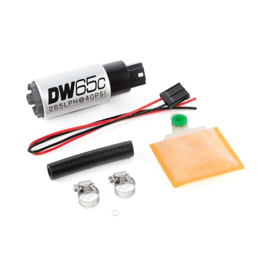 Picture of DeatschWerks 265 LPH DW65C Series Compact Fuel Pump wo Mounting Clips (w Universal Install Kit)