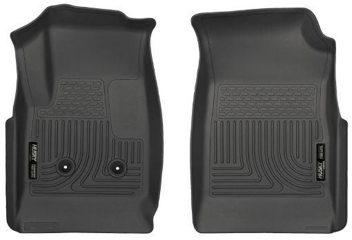 Picture of Husky Liners 15 Colorado Crew CabExt Cab WeatherBeater Black Front Floor Liner