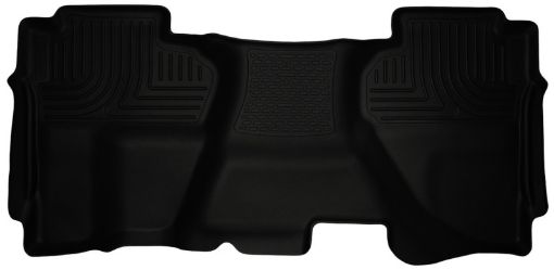 Picture of Husky Liners 07 - 13 Chevrolet Silverado 1500 Ext Cab WeatherBeater Black 2nd Seat Floor Liners