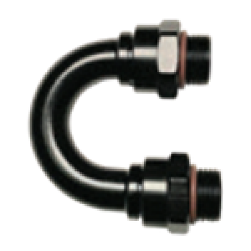 Picture of Fragola - 10AN (78 - 14) 180 Degree ORB Adapter Black