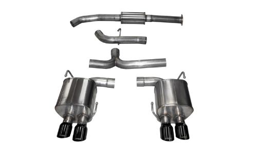 Picture of Corsa 2015 - 2021 Subaru WRX Cat Back Exhaust Black Quad 3.5in Tips Sport