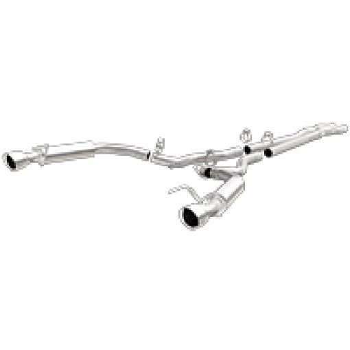 Picture of MagnaFlow Cat Back, SS, 2.5in, Competition, Dual Split Polished 4.5in Tips 2015 Ford Mustang V6 3.7L