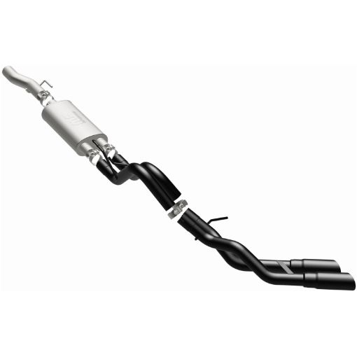 Picture of MagnaFlow SYS Cat - Back 10 - 14 Ford Raptor 6.2L V8 2.53in Black Dual Same Side Exit Rear 3.5 Tips