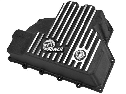 Picture of AFE Engine Oil Pan Black Machined 14 - 16 Dodge RAM 1500 EcoDiesel 3.0L V6 (td)