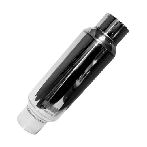 Picture of Kooks Universal 3.5 in Round Muffler 10in Long. Pol SS (Stafford Spec Muffler)