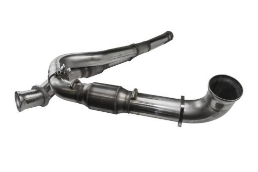 Picture of Kooks 10 - 14 Ford Raptor SVT 6.2L 4V ALL 3in SS OEM Exhaust GREEN Cat Y Pipe