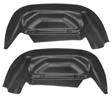 Picture of Husky Liners 14 - 15 ChevyGMC SilveradoSierra Black Rear Wheel Well Guards
