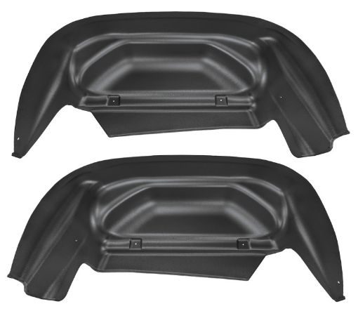 Picture of Husky Liners 14 - 15 ChevyGMC SilveradoSierra Black Rear Wheel Well Guards