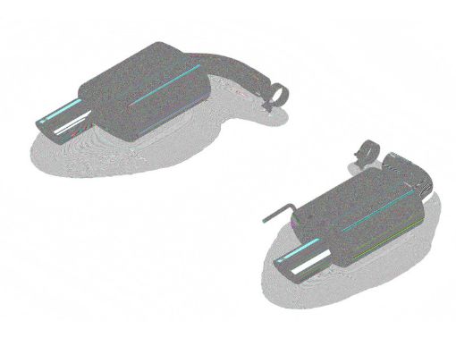 Picture of Borla Atak S Rear Section 15 - 17 Ford Mustang GT 5.0L V8 MTAT 2.5in pipe 4in tip