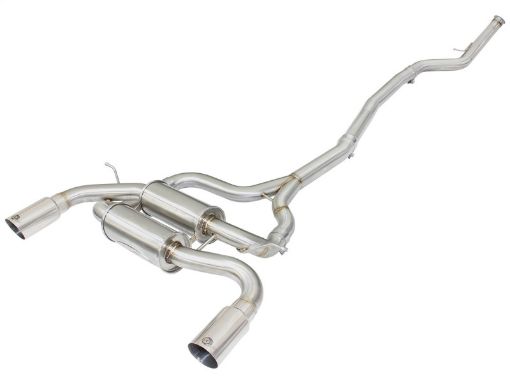 Picture of aFe MACHForce XP SS - 304 Polish Tip 2.5in Dia Cat Back Exhaust 12 - 14 BMW 335i (F30) 3.0L (t)