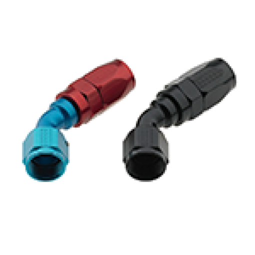 Picture of Fragola - 6AN x 45 Degree Pro - Flow Hose End - Black