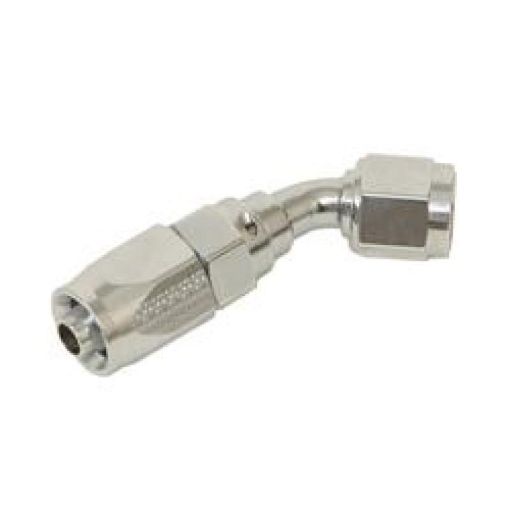 Picture of Fragola - 8AN x 45 Degree Pro - Flow Hose End Chrome