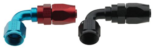 Picture of Fragola - 4AN x 90 Degree Pro - Flow Hose End - Black