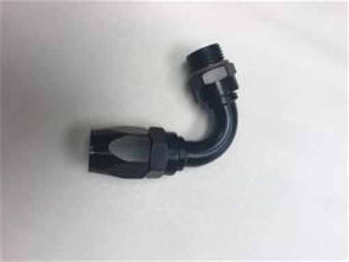 Picture of Fragola - 10AN Male Rad Fitting x 120 Degree Pro - Flow Hose End - Black